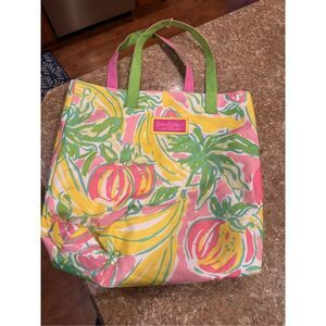 Lilly Pulitzer X Estée Lauder tote/beach bag